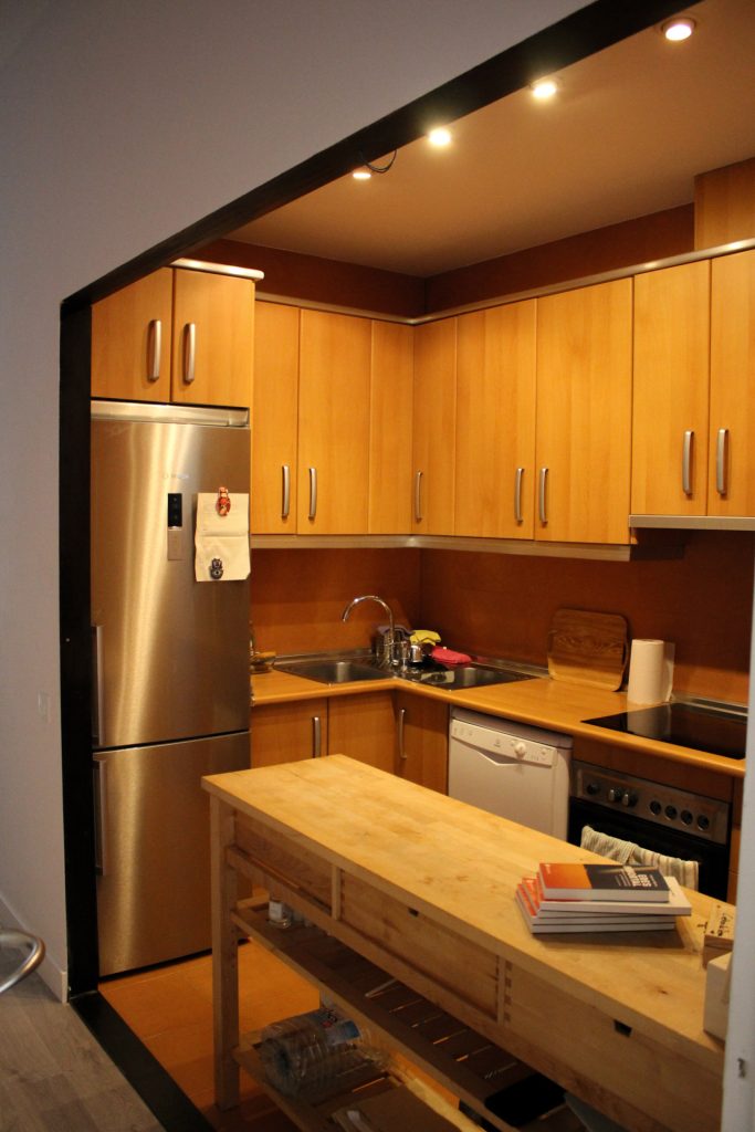 sala alquiler Barcelona con cocina